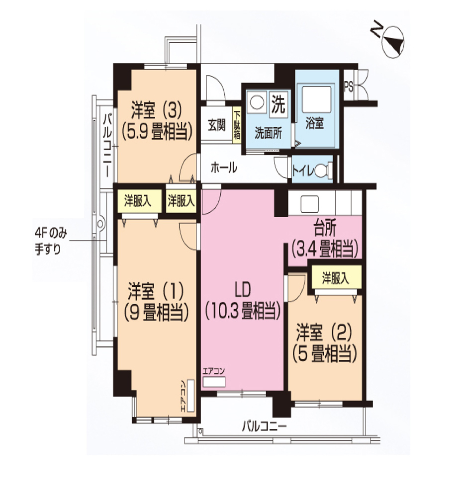 パティオス13番街 417号室