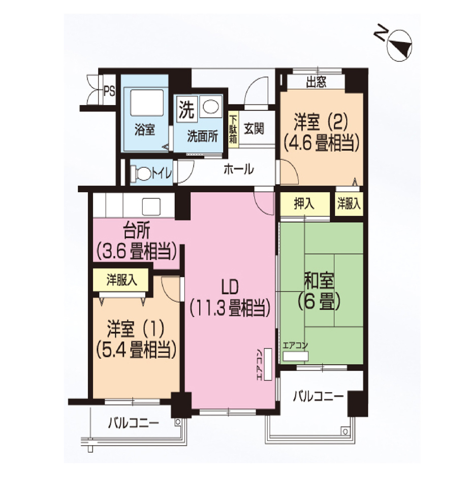 パティオス13番街 412号室