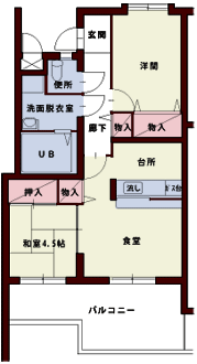 市川柏井第二県営住宅間取図
